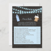 Baby Brew oder unter Baby Shower Game Einladung (Vorderseite)