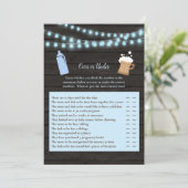 Baby Brew oder unter Baby Shower Game Einladung (Stehend Vorderseite)