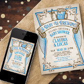 Baby Brewing Baby Shower Einladung