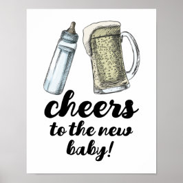 Baby Brewing begrüßt das neue Baby-Zeichen Poster