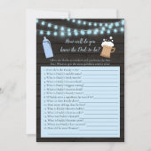 Baby Brewing Blue, das das beste Vater kennt Einladung (Vorderseite)