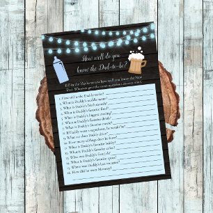Baby Brewing Blue, das das beste Vater kennt Einladung