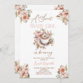 Baby Brewing Girl Baby Showeinladung Einladung (Vorne/Hinten)