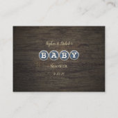 Baby Brewing Gold Guessing Game Baby Dusche Begleitkarte (Rückseite)