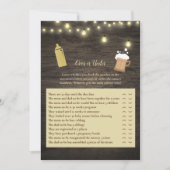 Baby Brewing Gold über oder unter Baby Dusche Einladung (Vorderseite)