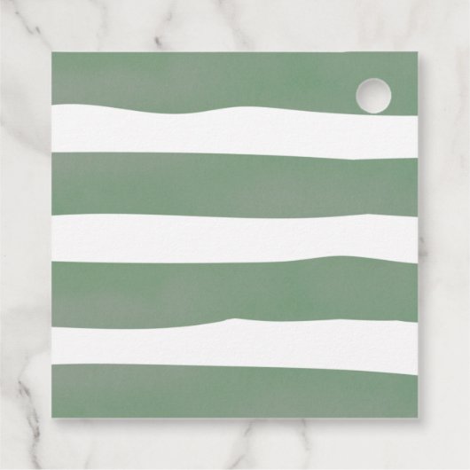 Baby Brewing Greenery Baby Dusche Vielen Dank Geschenkanhänger (Rückseite)