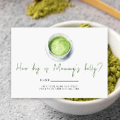 Baby Brewing Matcha Wie groß ist Mama's Bauch Begleitkarte