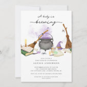 Baby Brewing October Babydusche Einladung (Vorderseite)