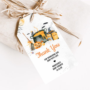 Baby Brewing Pumpkin Halloween Baby Favor Tags Geschenkanhänger
