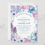 Baby Brewing Tee Party Babydusche Einladung (Vorderseite)