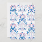 Baby Brewing Tee Party Babydusche Einladung (Rückseite)