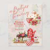 Baby Brewing Vintag Retro Tee Party Rote Punkte (Vorderseite)