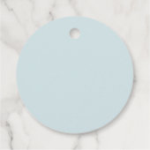 Baby Brewing | Wasserfarben-Babydusche Geschenkanhänger (Rückseite)