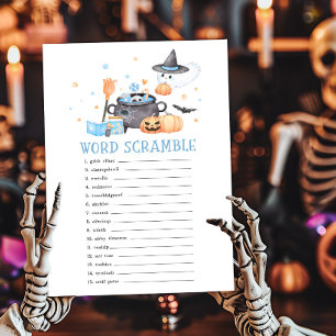 Baby bricht Blue Halloween Word Scramble Game