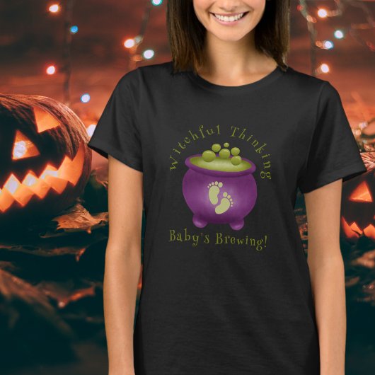 Baby bricht Halloween-Kinderankündigung T-Shirt