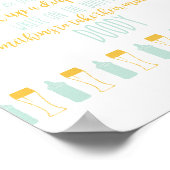 Baby bricht Worte für das Wee-Stunden-Poster Poster (Ecke)