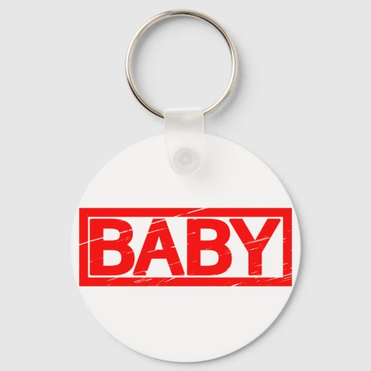 Baby-Briefmarke Schlüsselanhänger (Vorderseite)