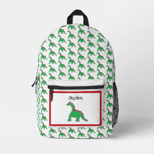 Baby Brontosaurus Cartoon-Dinosaur-Accessoire Bedruckter Rucksack