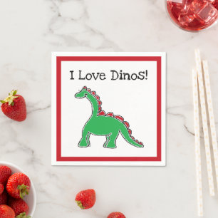 Baby Brontosaurus Cartoon-Dinosaur-Accessoire Serviette