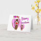 Baby Brother "I Liebe My Baby Brother" Karte (Gelbe Blume)