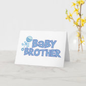 Baby Brother Karte (Gelbe Blume)