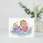 Baby Brother Postkarte (Stehend Vorderseite)