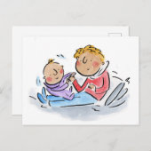 Baby Brother Postkarte (Vorne/Hinten)