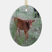 Baby Brown Cow. Keramikornament (Rechts)