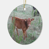 Baby Brown Cow. Keramikornament (Links)