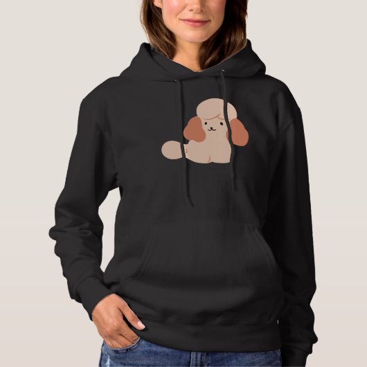 Baby Brown Poodle Hoodie (Vorderseite)