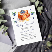 Baby Bruch Blueberries Baby Shower Einladung