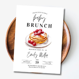Baby Brunch Baby Dusche einladen, Frühstück Party Einladung