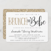 Baby Brunch Baby Dusche Einladung (Vorne/Hinten)