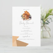 Baby Brunch Baby Dusche Einladung (Stehend Vorderseite)