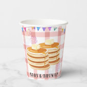 Baby & Brunch-Babydusche Pappbecher (Rückseite)