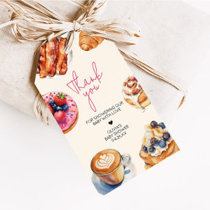 Baby Brunch Brot Gebäck Babydusche Liebesmarken Geschenkanhänger