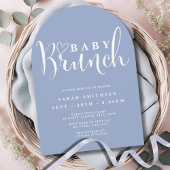 Baby Brunch Dusche - Boys Dusty Blue Einladung