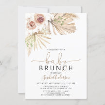 Baby Brunch Pampas Grass Boho Babydusche