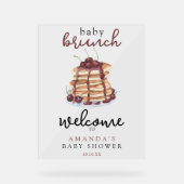 Baby Brunch Pancakes Sweet Cherry Baby Dusche Acrylschild (Vorderseite)