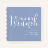Baby Brunch Showboys Dusty Blue Gästebuch Notizblock (Vorderseite)