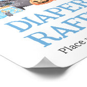Baby brütet Blue Halloween Diaper Raffle Poster (Ecke)