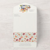 Baby brütet Blumentee Babydusche All In One Einladung (Außenbereich)