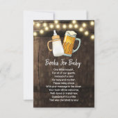 Baby brütet Buchanfragekarte, Bücher für Baby Einladung (Vorderseite)