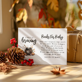 Baby brütet | Bücher für Babydusche Begleitkarte