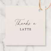 Baby brütet Coffee Gender Neutral Baby Dusche Geschenkanhänger (Rückseite)