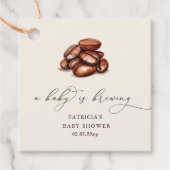Baby brütet Coffee Gender Neutral Baby Dusche Geschenkanhänger (Vorderseite)