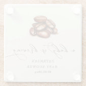 Baby brütet Coffee Gender Neutral Baby Dusche Glasuntersetzer (Rückseite)