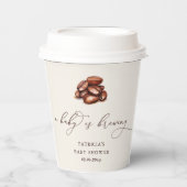 Baby brütet Coffee Gender Neutral Baby Dusche Pappbecher (Vorderseite)