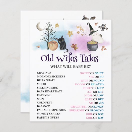 Baby brütet das Old Wifes Tales Spiel. (Vorne/Hinten)