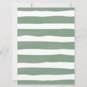 Baby brütet Grüne nicht Baby Game Einladung (Rückseite)